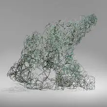 Claire Falkenstein, Integrating Rectangle, c. 1963, welded bronze