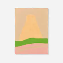Etel Adnan, Sans titre, 2017, oil on canvas