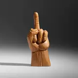 Finger (from the Ex-Votos series) by Ai Weiwei, 2018, wood, sold Sep 2022
