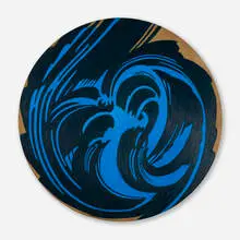 Wellspring by Jack Youngerman, 1987, oil on linen, sold Sep 2022