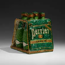 Liza Lou, 4-Pack, c. 1992, beads, plaster, wood and found objects