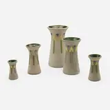 Roseville Pottery, Mostique vases, set of five