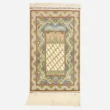 Hereke, Low pile carpet, hand-knotted silk