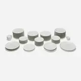 J.L. Coquet, Collection of Hémisphère dinnerware, c. 2000, glazed porcelain