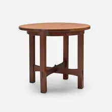 Gustav Stickley, Early breakfast table, model 441, c. 1902, oak