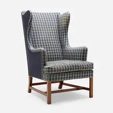 Wingback easy chair, model 6212 by Kaare Klint, 1941, upholstery, mahogany, sold Jan 2026