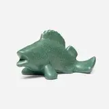 Production carp paperweight by Kataro Shirayamadani for Rookwood Pottery, sold Nov 2025