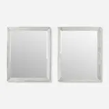 Art Deco-Style, Wall mirrors, pair