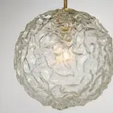 Ceiling lamp by Modern, c. 1965, molded glass, brass, sold Nov 2025