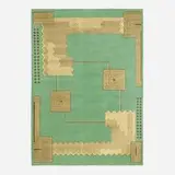 Ivan Da Silva Bruhns, Medium pile carpet, c. 2005, hand-knotted wool