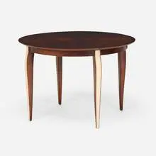 Dominique, Occasional table, c. 1930, mahogany, oak, painted wood