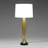 Murano, Table lamp, hand-blown glass, painted wood