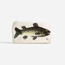 Georges Jouve, dish, c. 1950, glazed stoneware