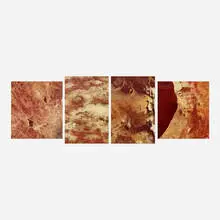 Us Geological Survey, Landsat photographic images, set of four, c. 1980, digital prints