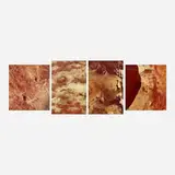 Us Geological Survey, Landsat photographic images, set of four, c. 1980, digital prints