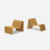 Tito Agnoli, P3 lounge chairs, set of two