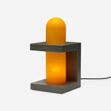 table lamp by Johanna Grawunder, 1995, laminate, fiberglass, sold Jul 2016