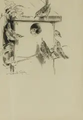 Untitled by Eileen Soper, pencil 13 x 17cm Provenance: Wildings, sold Oct 2020