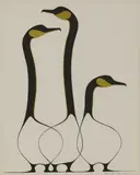 Benjamin Chee Chee, Untitled, 1944-1977) 'Friends' lithograph printed in colours