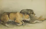 Samuel Alken, Untitled, pencil and watercolour 13.5 x 21cm Provenance: The Harold Day Collection.