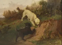 Arthur Batt, Untitled, oil on board 22.5 x 30cm