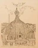 Henry Koerner, Midtown Towers, Pittsburgh, 1976, lithograph