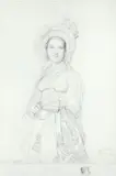 Mme Lavergne after Ingres by Jean Coraboeuf, etching, offered Aug 2020