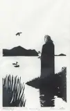 The Swamp King, c.1970s, woodblock print with brown accents, signed, titled and marked Artist's Proof in by Bruce Carter, pencil at bottom, visible, offered Aug 2020