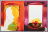 Untitled (2), lithographs printed in colors, 30 x 22.25 inches, both by Ronaldo de Juan, pencil, offered Aug 2020
