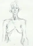 Nude Torso by Alberto Giacometti, 1961, lithograph, originally published in Derriere le Miroir, offered Aug 2020