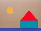 Kyohei Inukai, Inukai, Kyohei (aka Earle Goodenow), (American 1913 - 1985), Title: Under the Sun, Year: circa 1980, Medium:, Serigraph printed in colors, Pencil