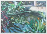 David T. Kessler, Interior Shimmer and Tangled Reflection, circa 1980'2, serigraphs printed in colors, 25 x 35 inches images