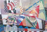 Aleah Koury, Untitled Composition, pastel and mixed media