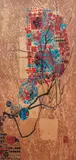 Lê Bá Đảng, Joyeux, color, lithograph with embossed paper, 1979