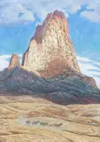 Ila Mae McAfee, Wild Horse Family New Mexico, oil on canvas