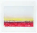Morning Glow II 7, color monoprint on thick paper, c.1980s, signed, titled and noted Unique Impression in by Pauline Michaels, pencil at bottom, color print, offered Aug 2020
