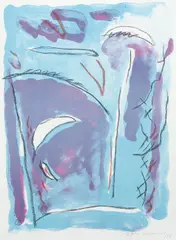 Albert Ràfols-Casamada, Untitled, 1988, lithograph printed in colors