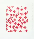Wallflowers VII by Donald Sultan, 2008, serigraph printed in colors, offered Aug 2020