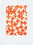 Title: Orange Flowers, 1996, Medium: by Donald Sultan, serigraph printed in colors, Dimensions:, offered Aug 2020
