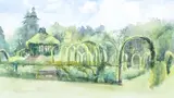 Early Spring Elizabeth Park, 2002, transparent by Lauren Zarambo, watercolor on paper, offered Aug 2020