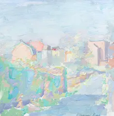 Herman Rose, Yonkers #1, 1966, oil on canvasboard