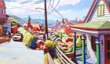 Stephen Hankin, Pittsburgh Cityscape, 2003, oil on canvas