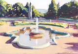 Stephen Hankin, The Highland Park Fountain, 2010, oil on canvas