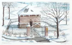 Robert Young, Fort Pitt-The Historical Block House, watercolor