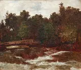 Niagara Rapids by Regis Francois Gignoux, oil on canvas, c.1855, offered Jun 2020