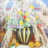 Johanna Hailman, Floral Still Life, oil on canvas, 20th century