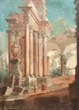 Hubert Robert, Roman Ruins, oil on canvas, 19th century