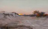 Warren Sheppard, Twilight in the Dunes, oil on canvas