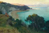 Harry van der Weyden, Enjoying an Ocean Landscape, 1902, oil on canvas