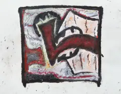 No Relief by Gregory Amenoff, 1981, oil on mixed media on paper, pencil, offered Jun 2020